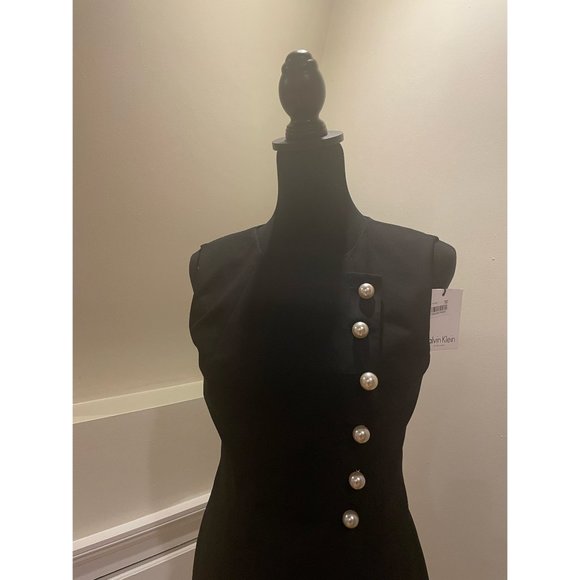 Calvin Klein Midi Black Dress - Picture 3 of 4